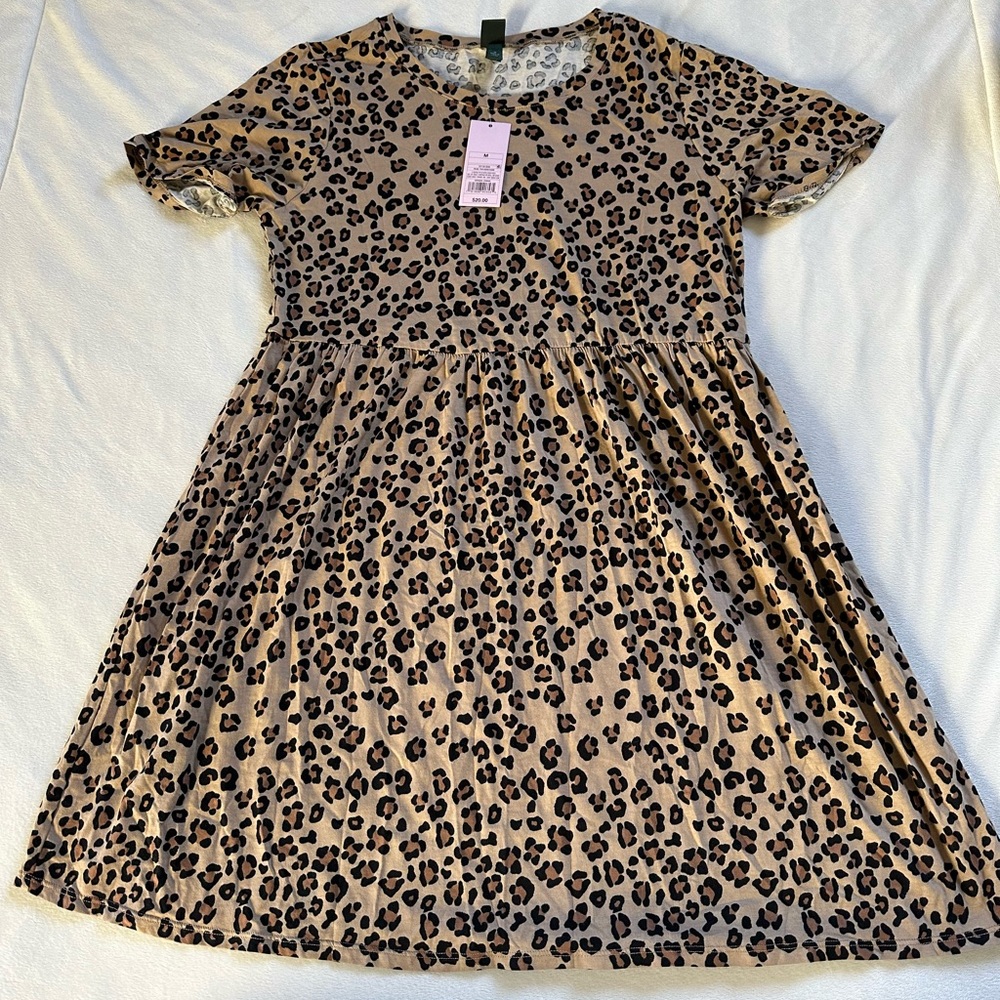 NWT- Wild Fable - Medium Leopard Print Dress